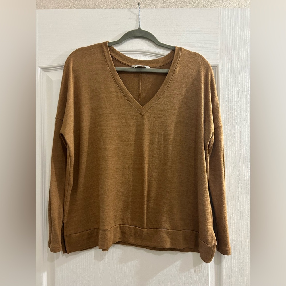 Banana Republic Luxespun V-Neck Brown Sweater